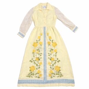 Yellow Floral Maxi Dress